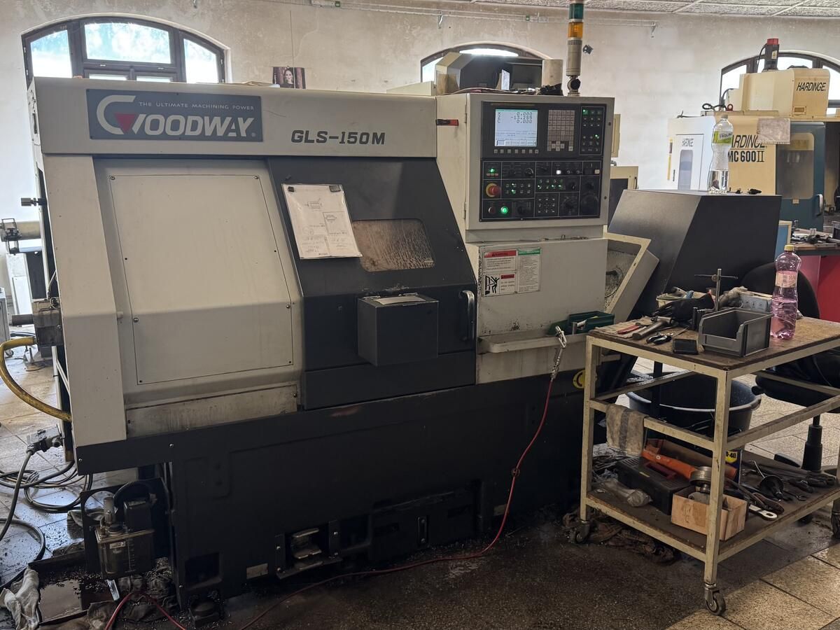CNC soustruh Goodway GLS-150 M ve výrobní hale Bartoň Kovo
